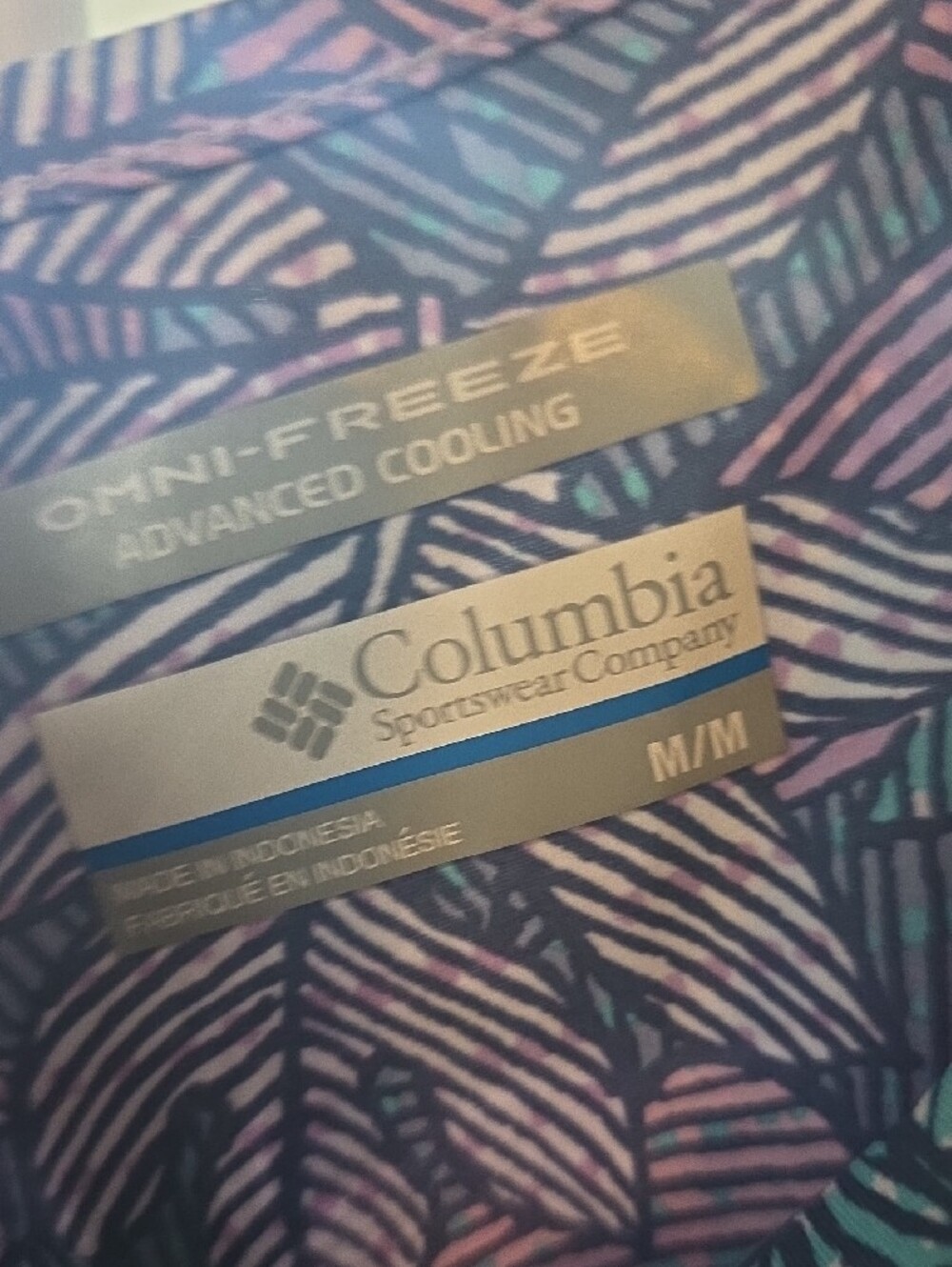 Omni Freeze Mini Dress in Purple and Teal - Picture 3 of 3